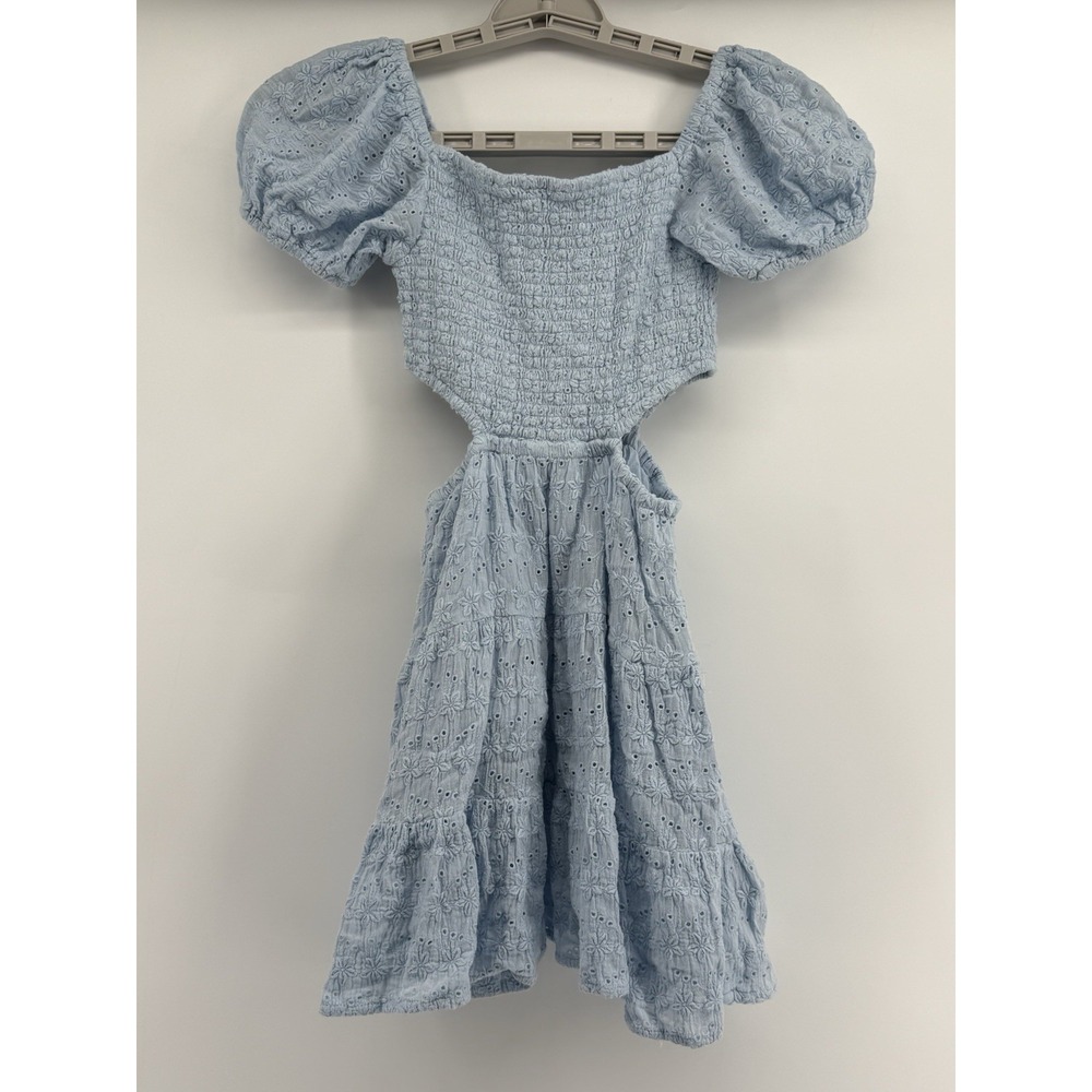 Phoenix Dress by Katie J NYC light blue eyelet dress Girl Small‎